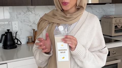 banana flavored milk is so good in coffee #recipe Home Shorts +