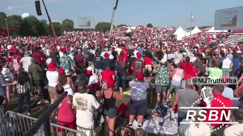Wide - Angle Shot of Trump Assassination Attempt