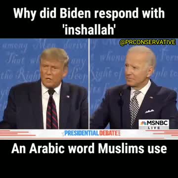 Why did Biden Respond with a word Muslims use 'Inshallah'?
