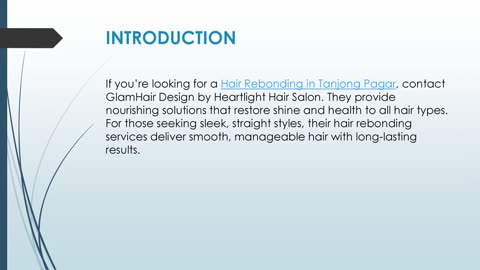 Best Hair Rebonding in Tanjong Pagar