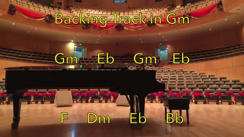 Piano & Bass Ballad Backing Track in Gm