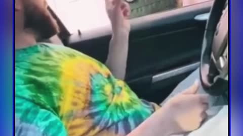 Police pull over a Biden supporter