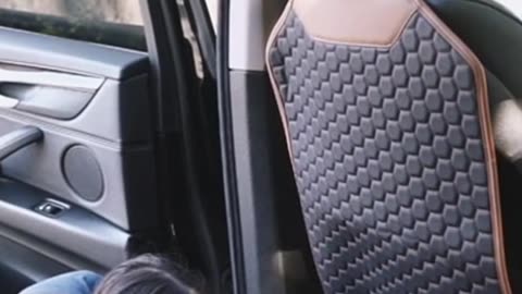 Protect your car seats with style! The Hexy Car Kick Mat keeps your backseat clean