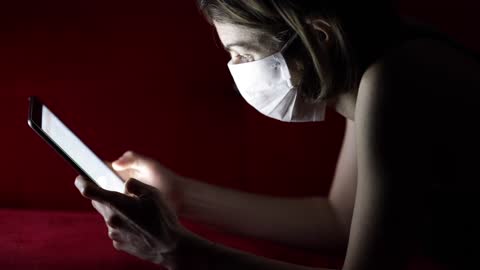 Quarantine a home, Covid 19, wearing a gag