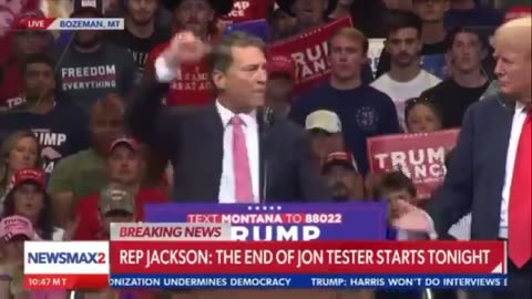 Rep. Ronny Jackson WRECKS Democrat Jon Tester's Career with Brutal Testimony at Montana Trump Rally