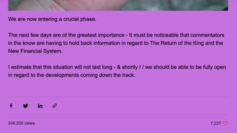 Current Events Timeline - Entering A Crucial Phase - Simon Parkes