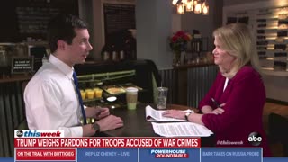 Buttigieg responds to Trump possibly giving pardons to soldiers