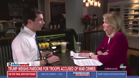Buttigieg responds to Trump possibly giving pardons to soldiers