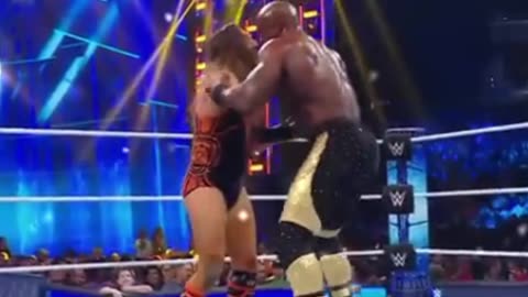 Bobby Lashley's spear to Butch #wwe