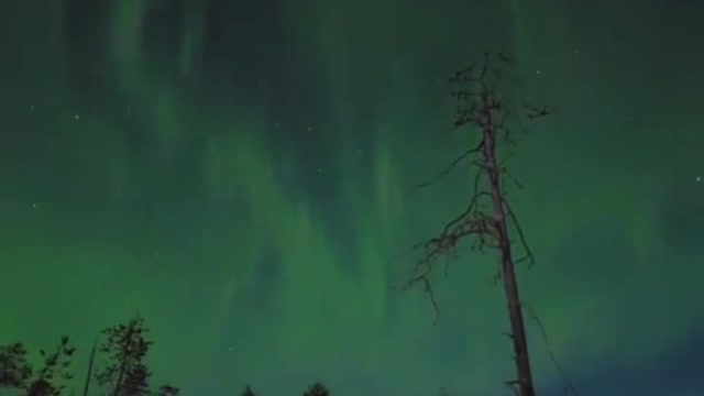 Suddenly the aurora appeared and caught a rare scene quickly.