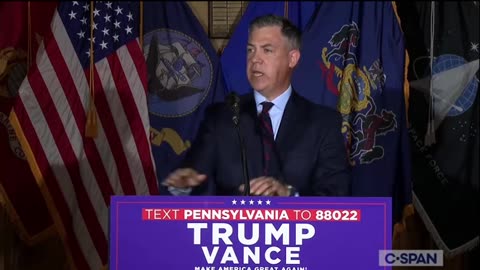 JD Vance Campaigns in New Kensington, PA