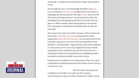 THE MOST IMPORTANT THING HAPPENING IN AMERICA IS NOT IN DC, IT’S IN SMALL CONSERVATIVE TOWNS