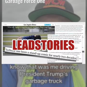 Fact Check: Video Shows Comedian, NOT Man Who Drove Trump's 'Garbage Force One'