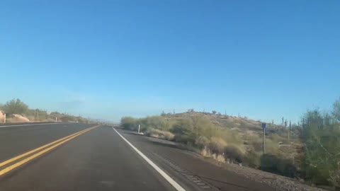 UFO's Over Phoenix on 1-2-21 Driving East on Highway 74