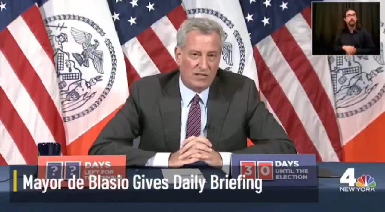 Bill de Blasio Admits There's No Evidence of Coronavirus Spread in Schools