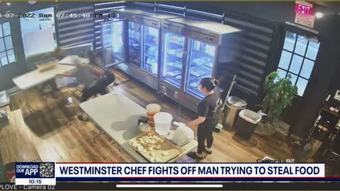 Westminster chef fights off man trying to steal food