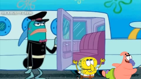 SpongeBob And Patrick Are Pretending To Be Imposters While Patrick Gets Into A Limousine