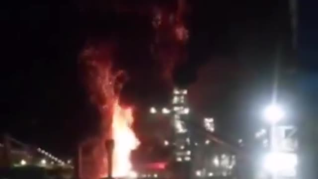 Explosion in Iran: A steel factory in Zarand.