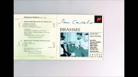 Brahms - Piano Trio No.1 Hess Stern Casals