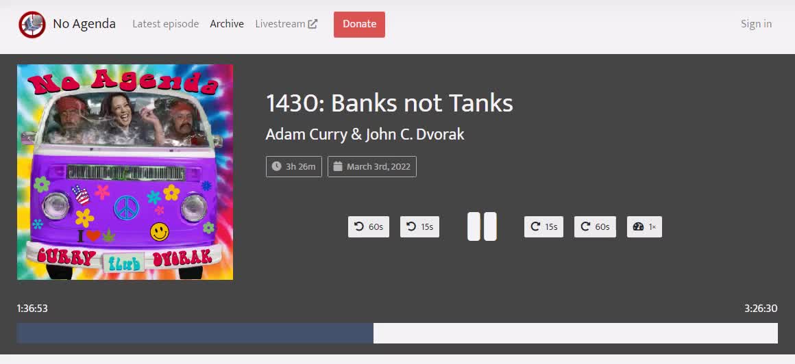 NESARA - the financial system upgrade, revisited by former MTV VJ, Adam Curry's audio podcast.