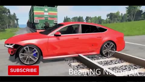 Cars vs Rails – BeamNG.Drive