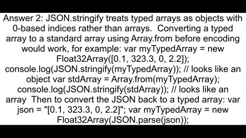 How to remove keys from TypedArray in JSON