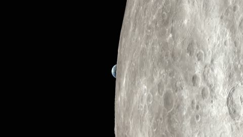 Apollo 13 views of moon in 4k