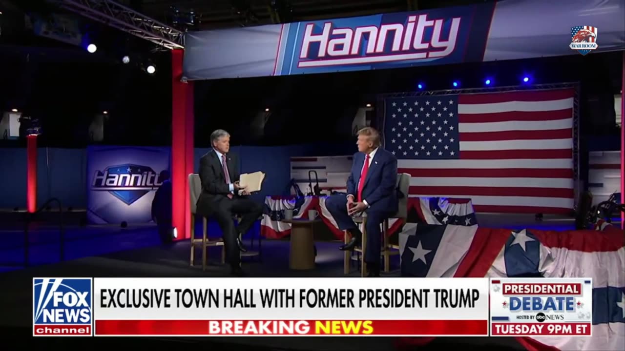 Pres. Trump Interview wHannity - Harrisburg, PA - Sept. 4, 2024