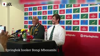 Bongi Mbomanbi says he is humbled being able to get his 50th Bok cap