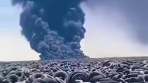 The world's largest tire graveyard is located in Kuwait, containing around 50 million tires.
