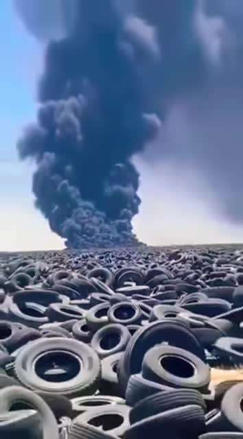The world's largest tire graveyard is located in Kuwait, containing around 50 million tires.