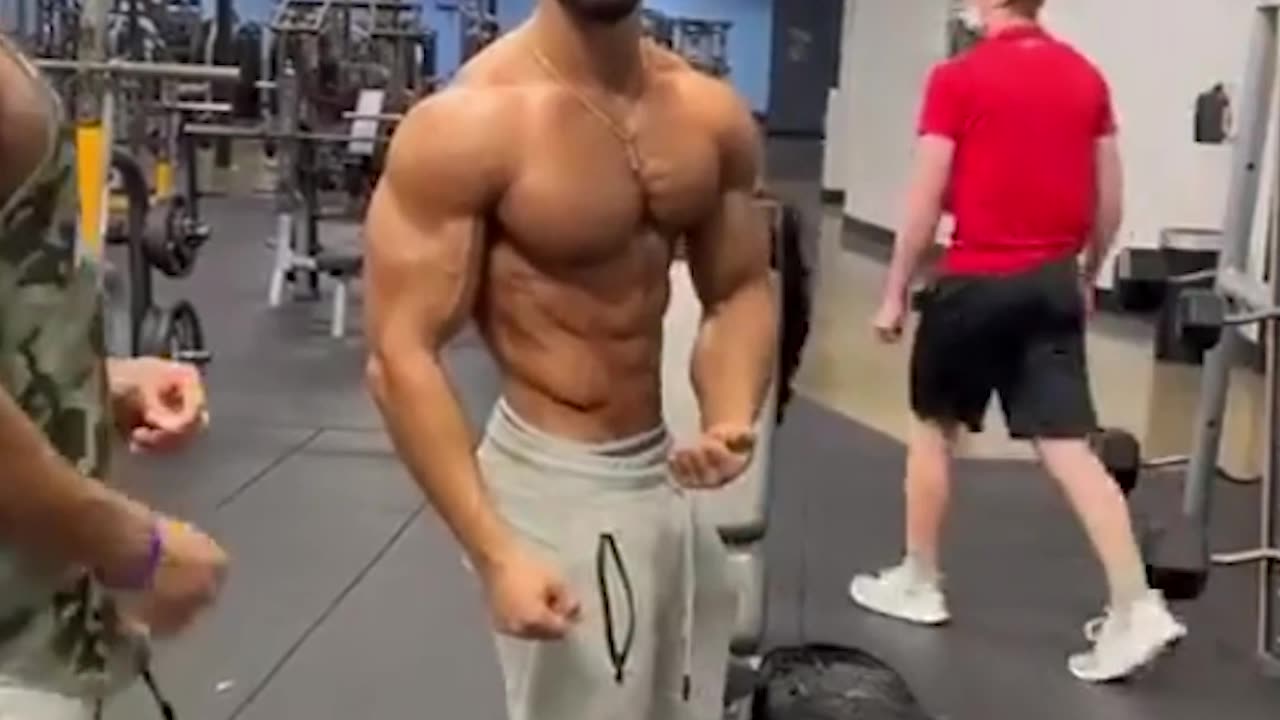 Gym Chad Flexes So Hard He Gets Kicked Out! 💪 🤣 #shorts