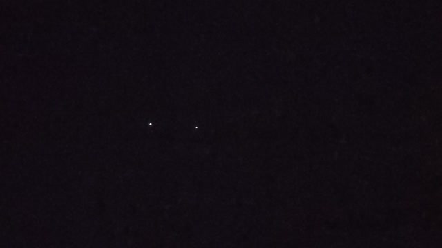 International space station flyover