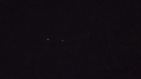 International space station flyover