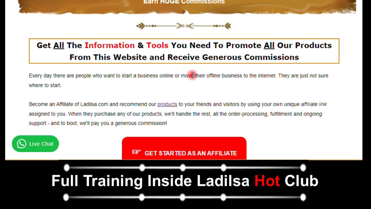 Ladilsa Affiliate Program Training