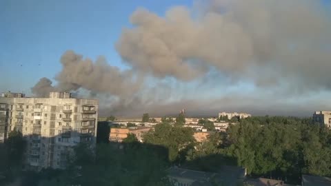 Gracious cotton descended on occupied Shakhtarsk: the ammunition depot of the Russian army detonate