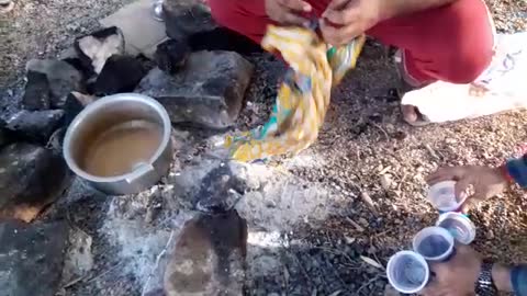 Making Koyla Tea at HUB DAM🍲