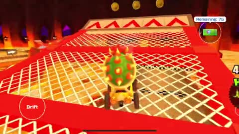 Mario Kart Tour - Bowser’s Castle 2R/T Gameplay (Mario vs. Luigi Tour)