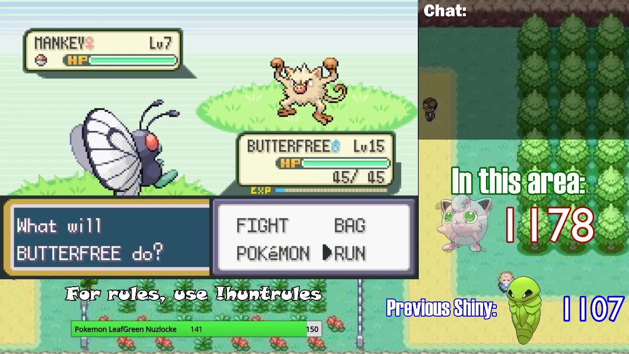 Pokémon FireRed, but I need to catch a Shiny to leave a Route #34 *STREAM ARCHIVE*