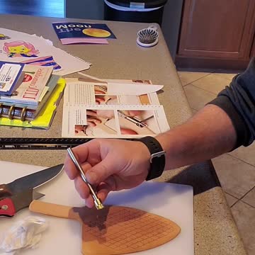 Leather sheath stamping