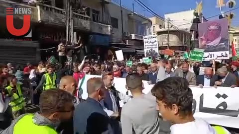 الأردن | مسيرات شعبية حاشدة في العاصمة عمّان دعماً للشعب الفلسطيني والمقاومة في غزة