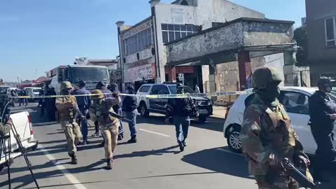 Soldiers at Verulam Magistrate's Court