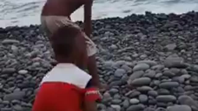 Watch what children do at sea