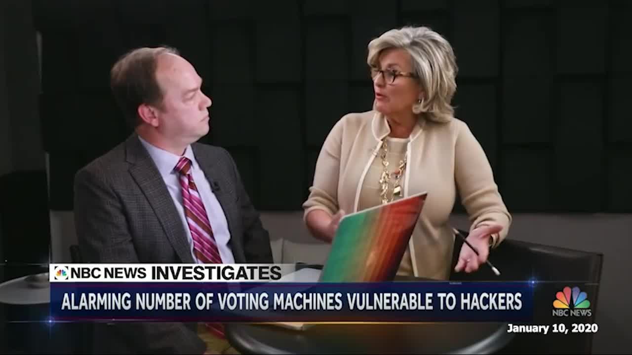 Lester Dolt NBC news voting machines are hackable.