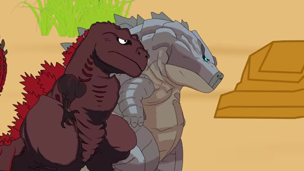 Godzilla vs Dinosaur Attack | Godzilla Cartoon