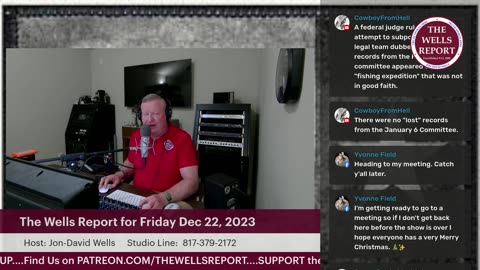 The Wells Report for Friday, December 22, 2023