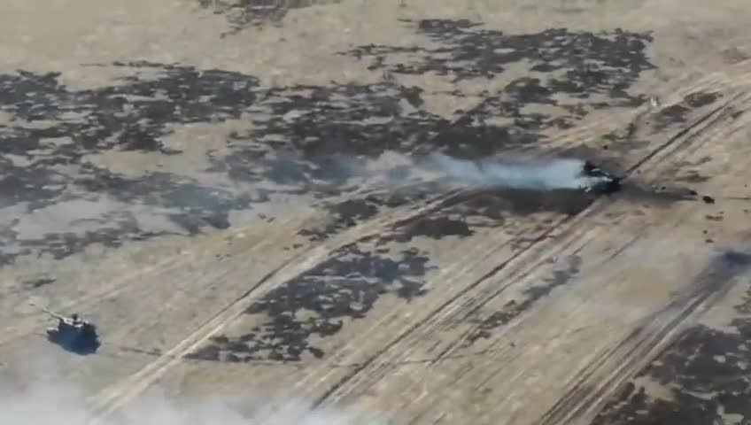 Armored Russian Column Destroyed