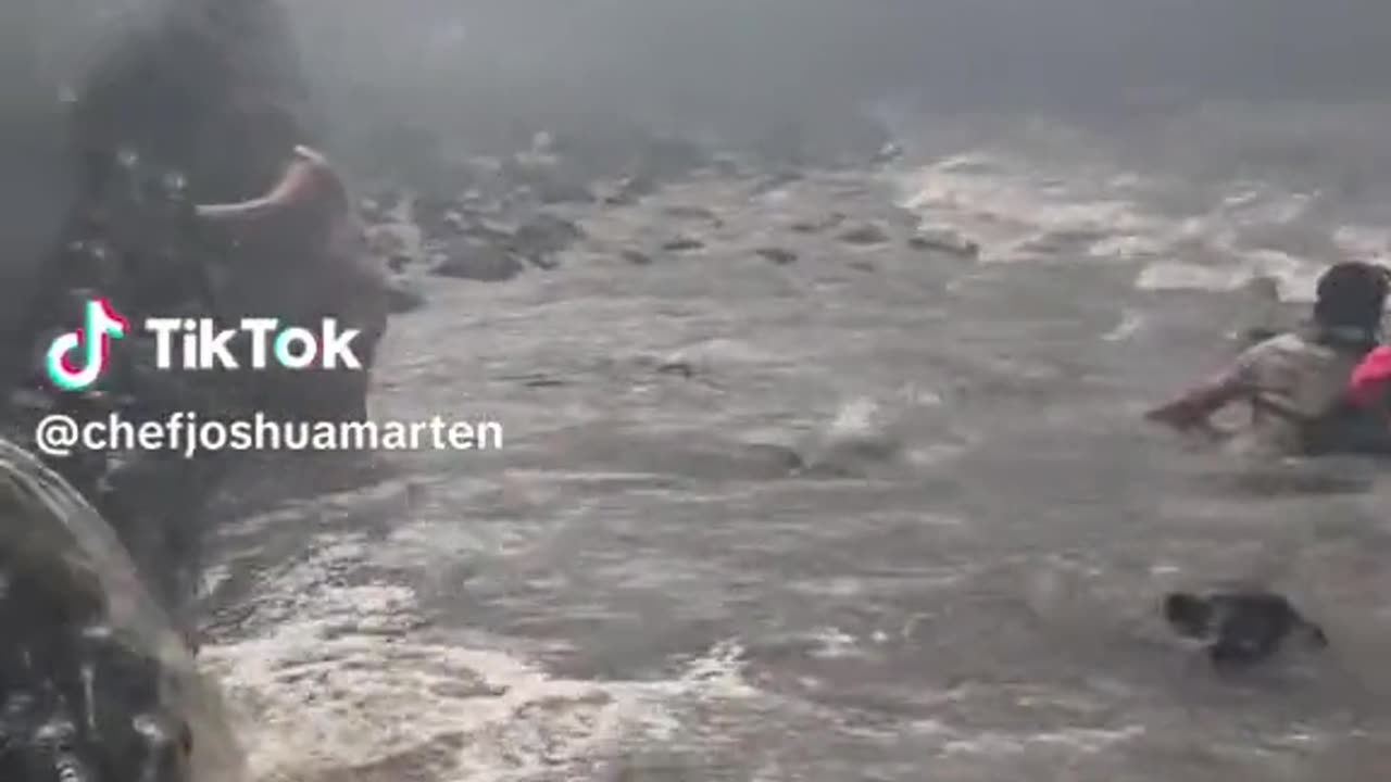 New video emerged showing people jumping in the ocean after wildfires in Lahaina, Maui, Hawaii