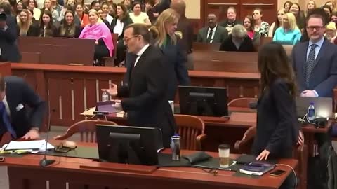 Johnny Depp reaction in court