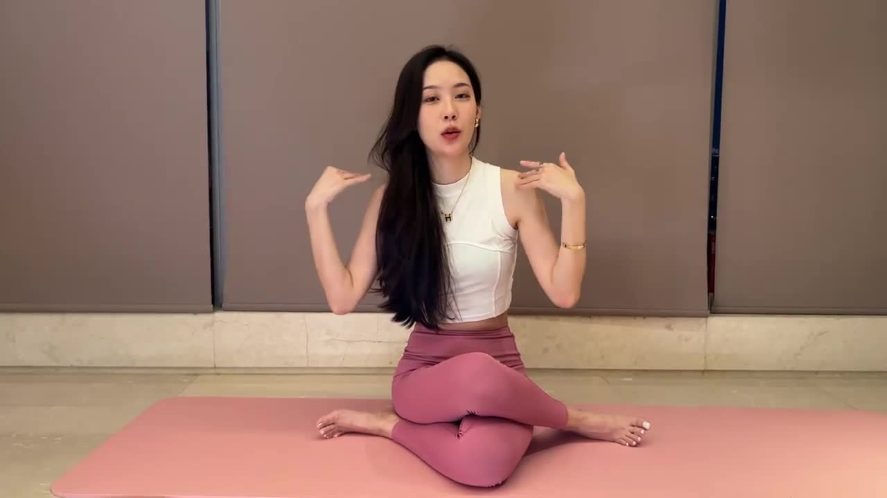 deep stretch yoga for body flexibility with a petite asian instructor